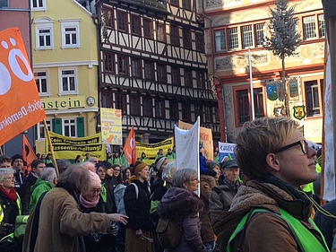 "Wir haben es satt" - Demo 2019 in Tübingen